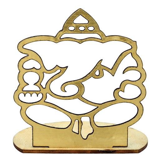 Ganesh Ganpati Cutout Shadow reflection Stylish Hindu Homedecor Item (HDKL7625)