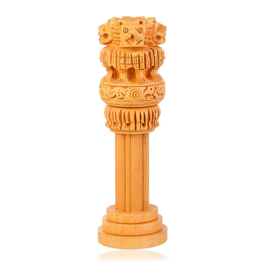 Wooden Sarnath 4 Lion India State Emblem Home Decor