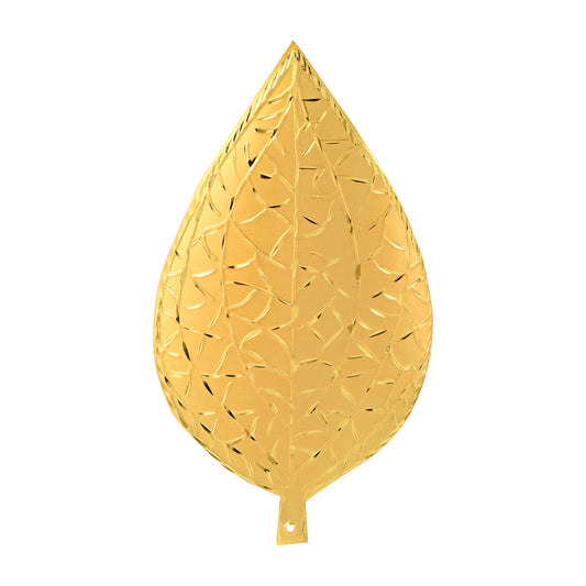 Brass 1 Gram Gold Pan Patta Leaf for Hindu Puja Home decor (HDSC5248)