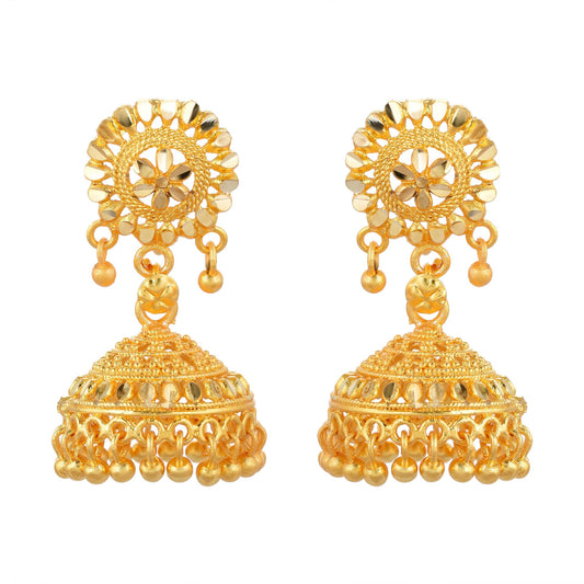 Brass Micron Goldplating Dailyuse Small Fashion Jhumki Earrings