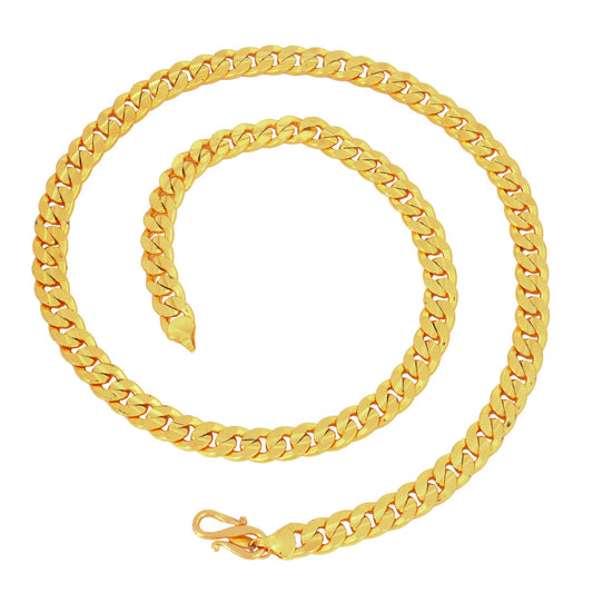 Micron Goldplated Pure Brass Necklace Chain for Men (NKCG4359)