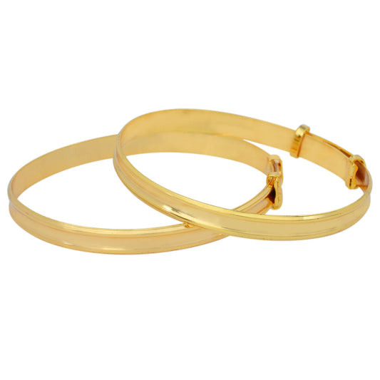 Goldplated Kids Adjustable Bangle set Nazariya for Kids (0-2 Years) (NZSV1253)