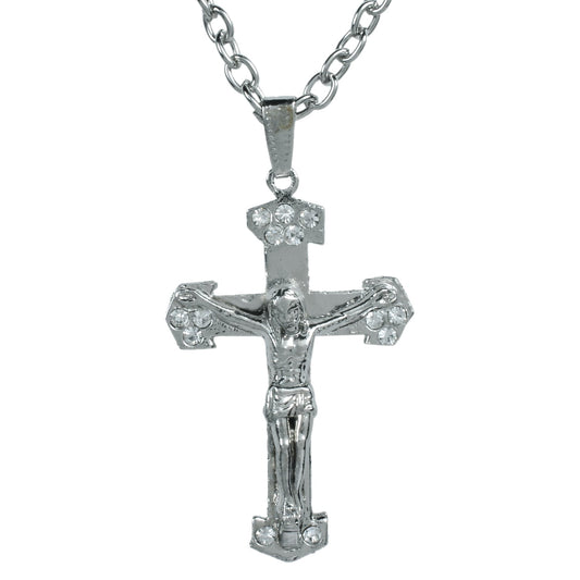 Jesus Christ Crucifix Cross locket chain Pendant (PCKL0822)