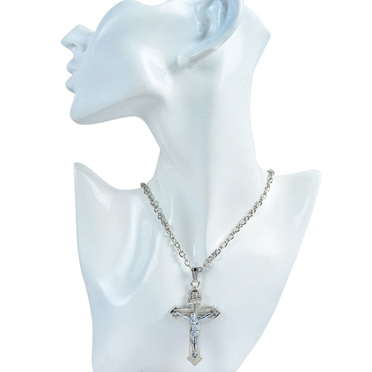 Jesus Christ Crucifix Cross locket chain Pendant (PCKL0821)