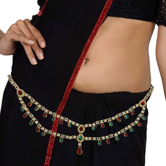 Gold Plated Brass, Super Traditional,Broad Waistbelt, bellychain, Kamarband Women