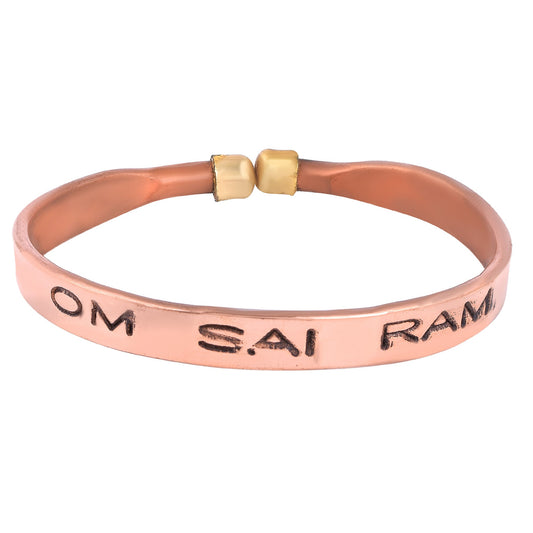 Pure Copper SaiBaba Free size Kada (KDMI5684)