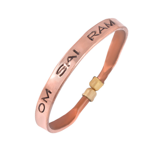 Pure Copper SaiBaba Free size Kada (KDMI5684)