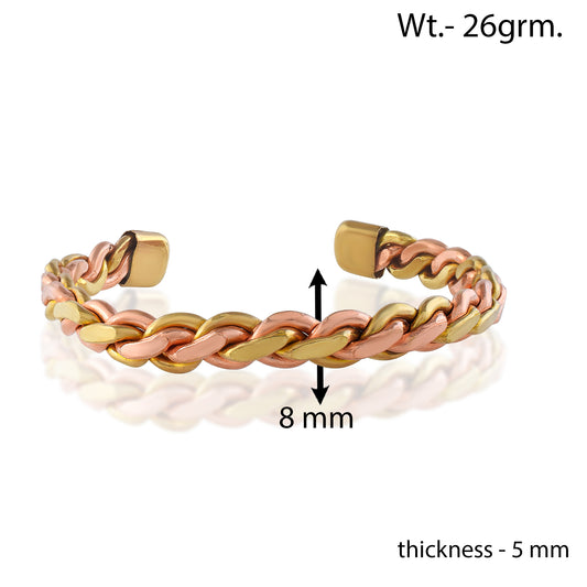Mix 5 Metal Panchdhatu health benificial Bracelet adjustable Kada (KDNI8326)
