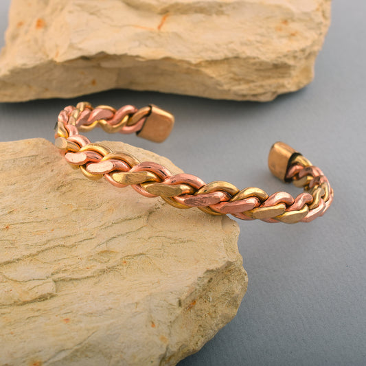 Mix 5 Metal Panchdhatu health benificial Bracelet adjustable Kada (KDNI8326)