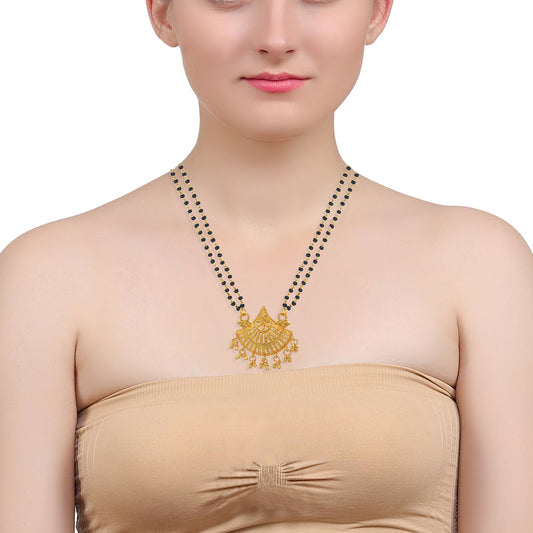 Gold plated Traditional Wedding Tanmaniya Women Mangalsutra