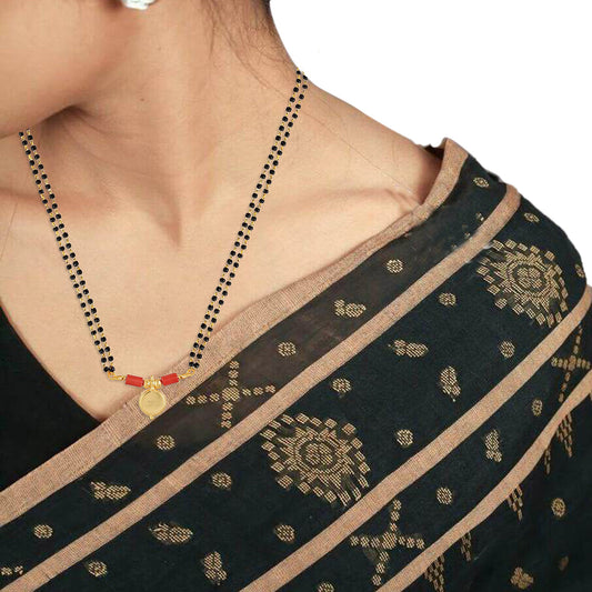 Brass Goldplated Prospertiy Latest and Ethnic Coin Mangalsutra