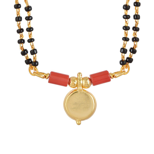 Brass Goldplated Prospertiy Latest and Ethnic Coin Mangalsutra