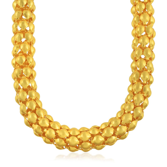 Brass Goldplated Thick look light weight chain Necklace