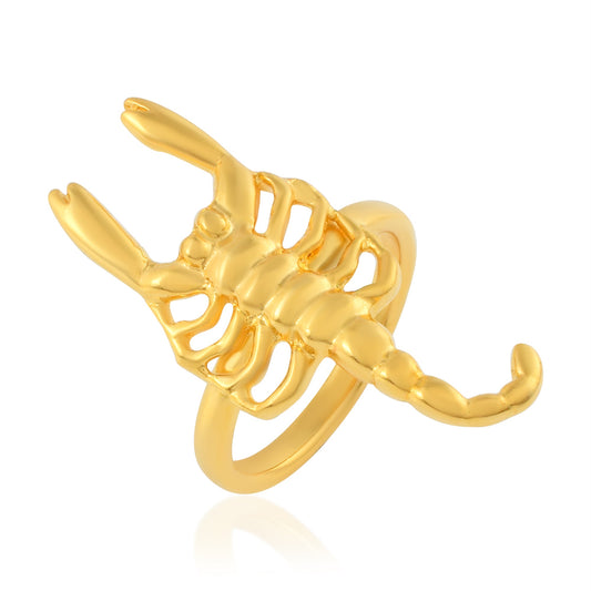 Brass Goldplated Scorpion Bicchu Fashion Finger ring