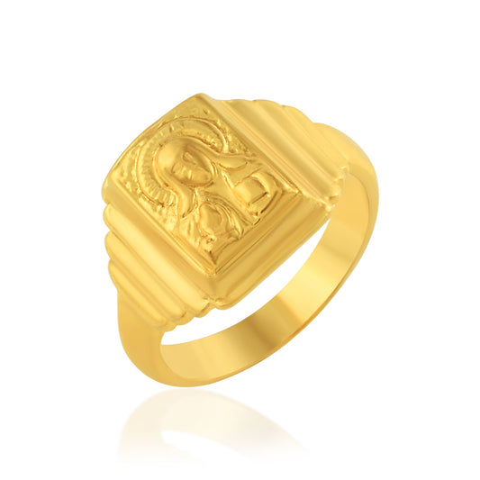 Brass Goldplated Jesus Christ Finger ring Fashion Spiritual Jewellery