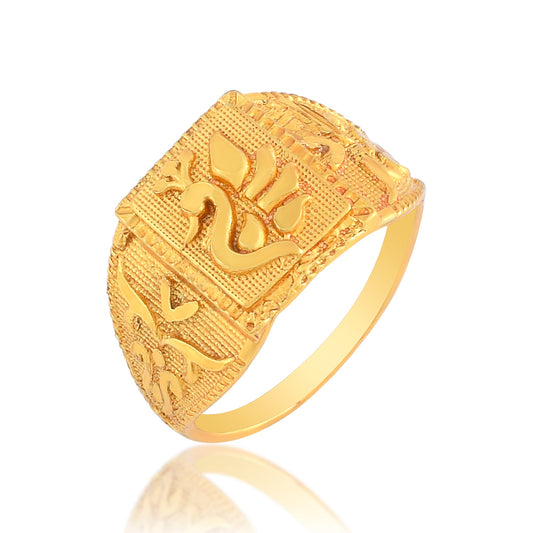 Goldplated Traditional Wedding Peacock design Fingerring Engagement