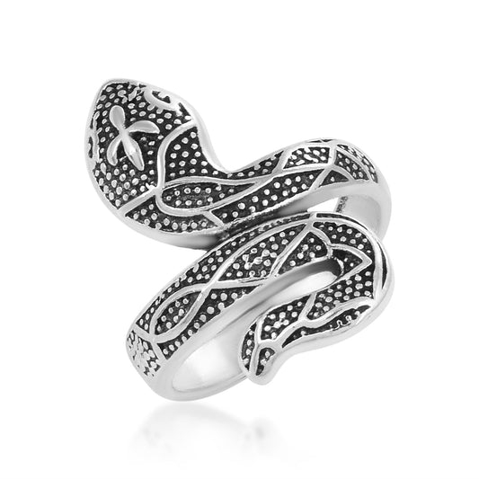 Silverplated Snake Nag Dev Challa Men