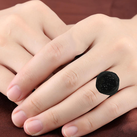 Black Brass Snowflakes fashion finger ring Men jewellery (ORKL7612)