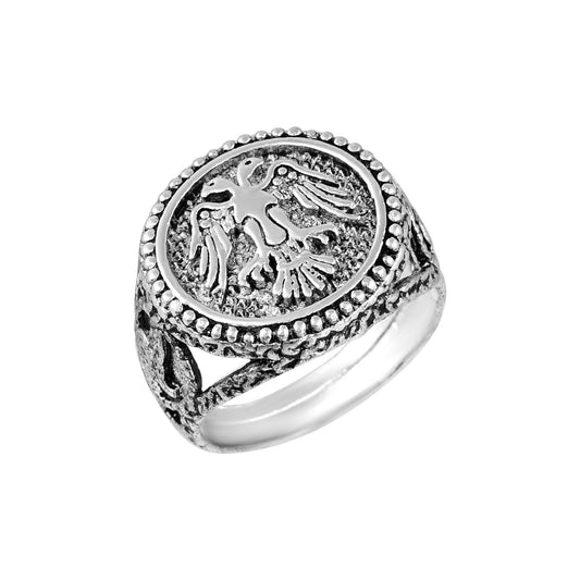 Silverplated Phoenix Bird American Finger ring Men