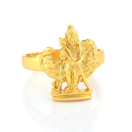 Goldplated kartikeya Sarvana Fingerring Men (ORMG3428)