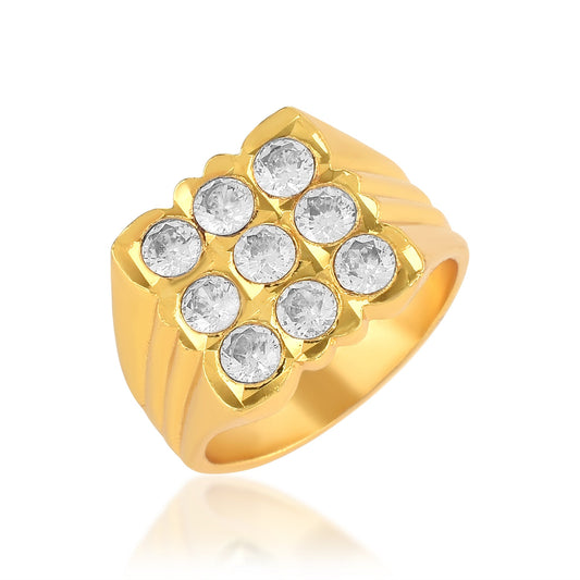 Goldplated Imitation Diamond Men Finger ring (ORMG3429)