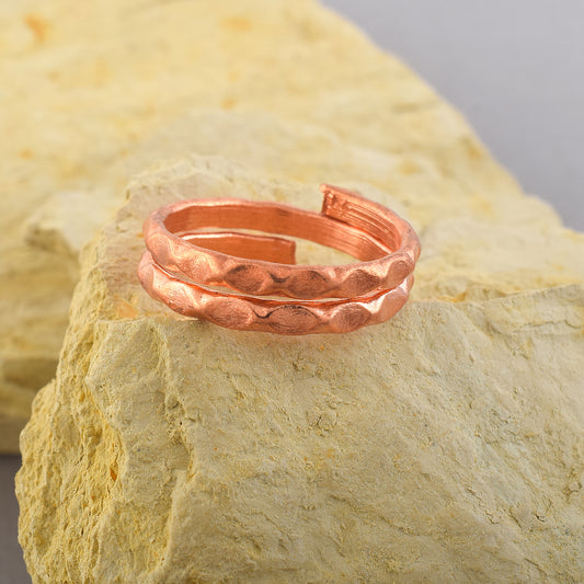 Pure Copper Adjustable Finger Ring (ORMI5789)