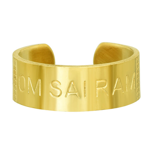 Goldplated Shirdi SaiBaba Fingerring Men