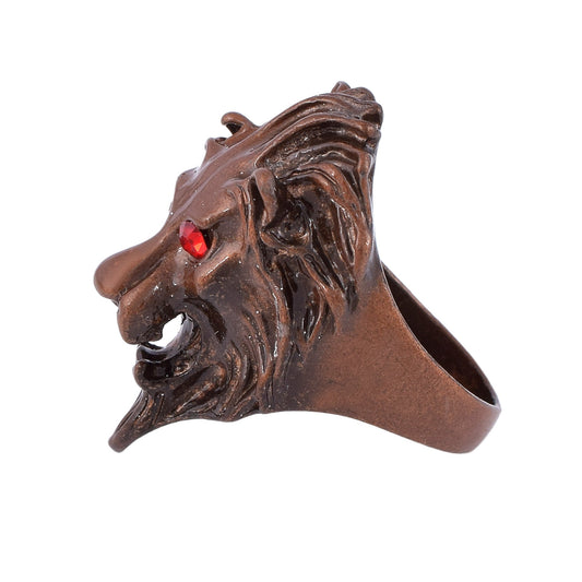 Copper Lion Head Fingerring Men(ORNI8148)