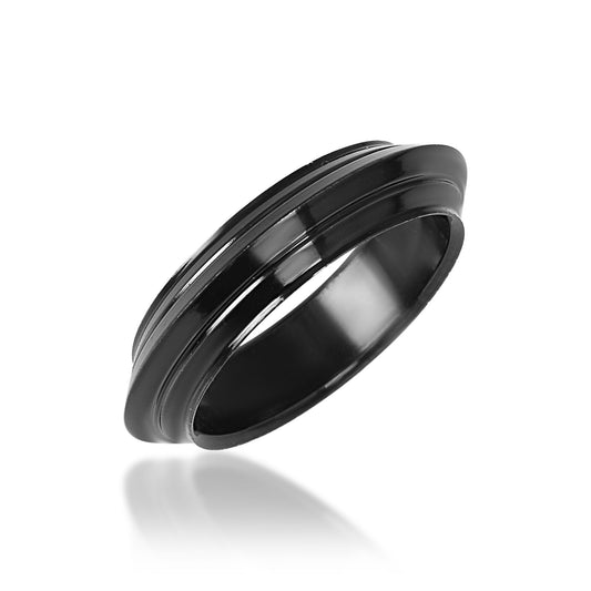 Black Brass Stylish Challa Fingerring Men (ORNI8187)