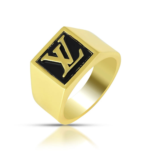 Goldplated Designer LOUIS VUITTON Men Finger ring (ORRI5411)