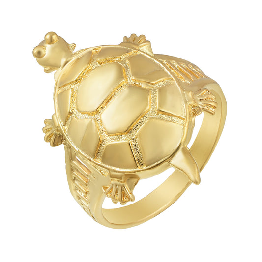 Gold plated, Tortoise shape, Vaastu Fenghui Finger Ring