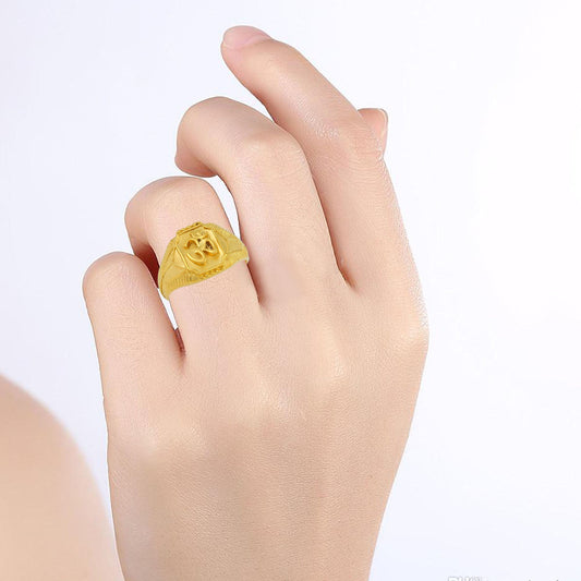 Gold plated OMl fingerring Hindu Spiritual