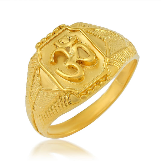 Gold plated OMl fingerring Hindu Spiritual