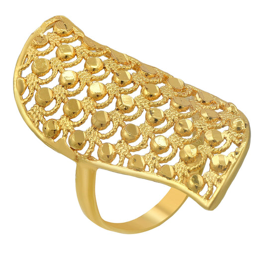 Gold plated Rasrawa Stylish Traditional finger ring