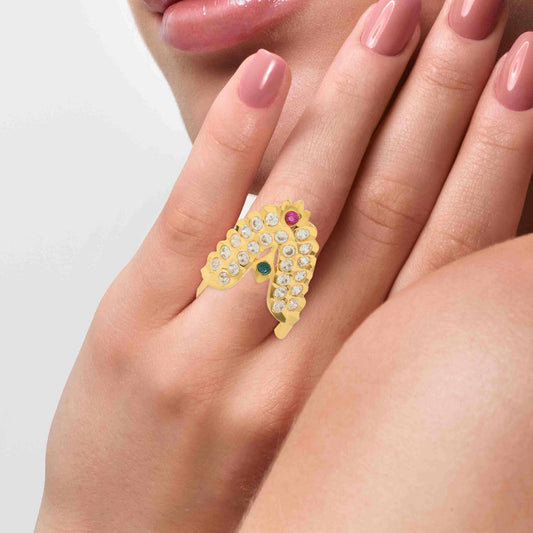 Brass Goldplated Fashion Finger ring for Women