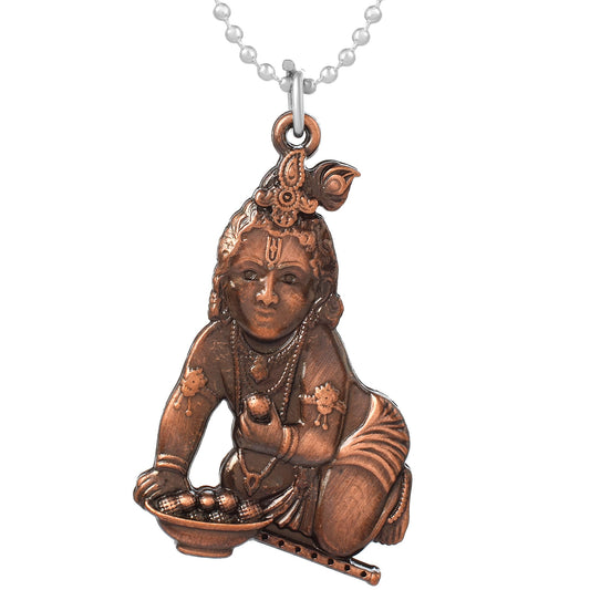 Pure Copper Bal-Krishna Laddu Gopal Chain pendant