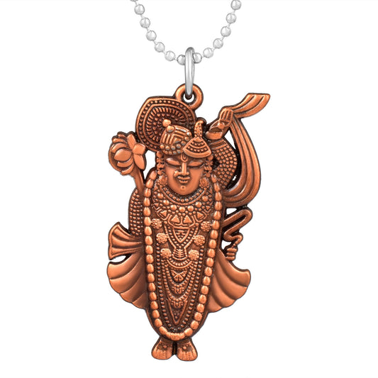 Pure Copper Full idol image Shrinathji Pendant