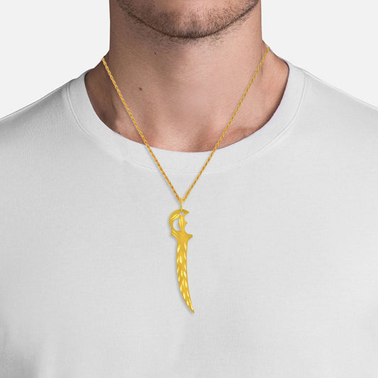 Gold plated Royal Sword Fashion pendant (PCAJ3214)