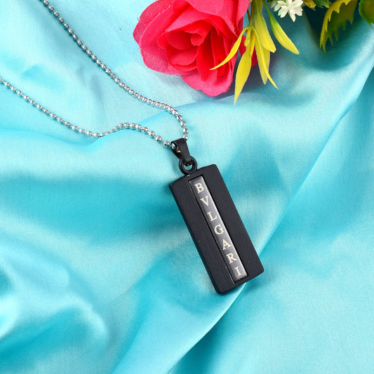 Black steel BVLGARI pendant (PCDM3679)