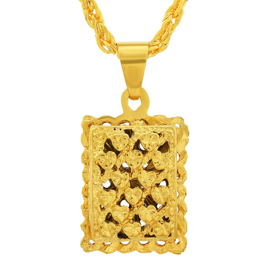 Gold plated handcrafted Jali work Jharokha (palace window) inspired Fashion pendant