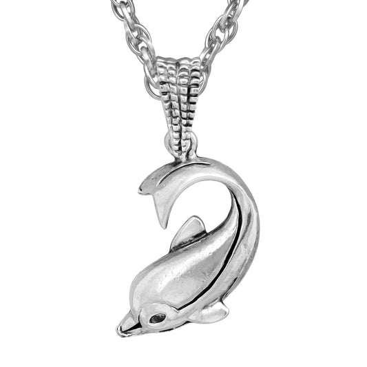 Silver plated lovable Dolphin fish Fashion pendant