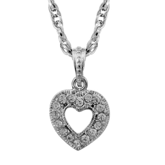 Silver plated, CZ heartshape Fashion pendant Men Women