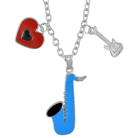 Silver plated Feeling the Blues Love Fashion pendant