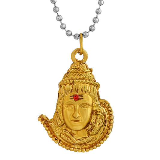 Gold plated Bholenath Mahadev Shiv pendant