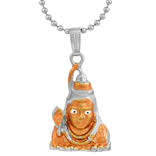 Brass Gerua Bholenath Mahadev Shiv pendant