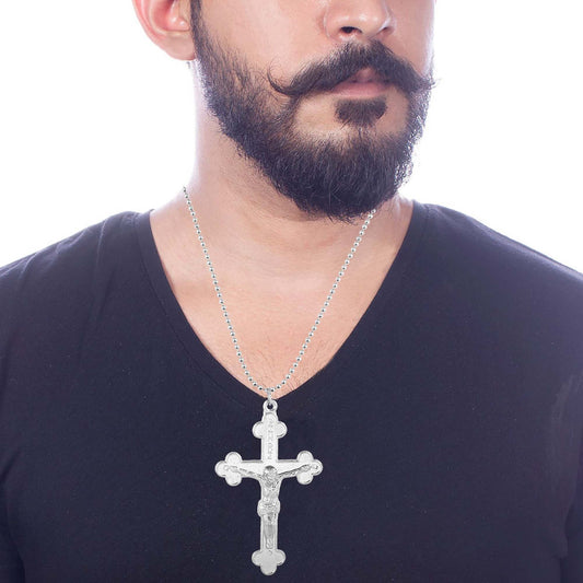 Stainless Steel Jesus Christ Crucifix Cross Pendant