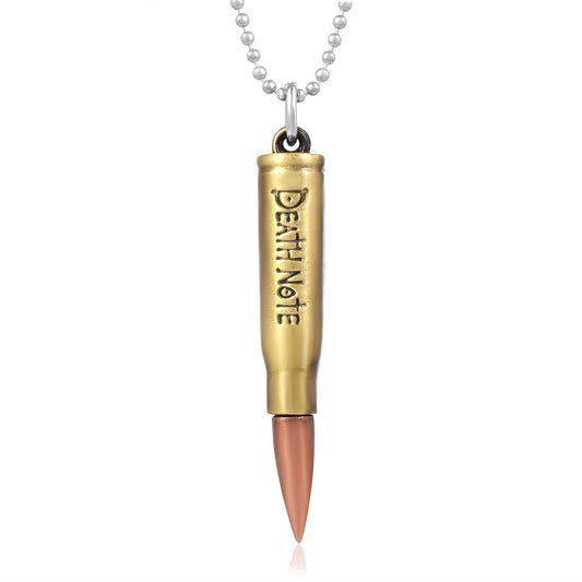 Heavy Brass Exact Replica Long Real Bullet shape and size, Fashion chain pendant