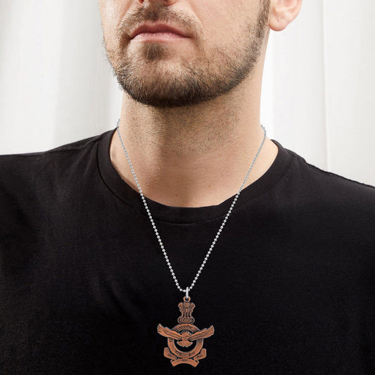 Pure Copper Airforce Logo chain Pendant Men Fashion