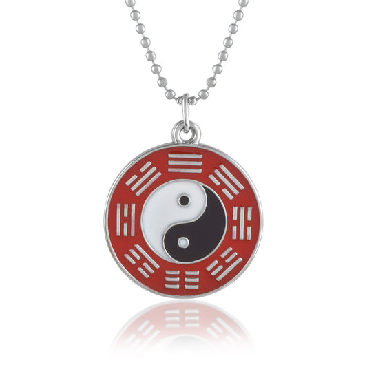 Stainless Steel Yin Yang Tai Chi Day night Fashion Pendant (PCMC8530)