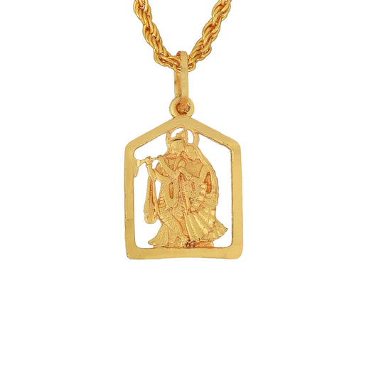 Goldplated RadhaKrishan pendant Men Women